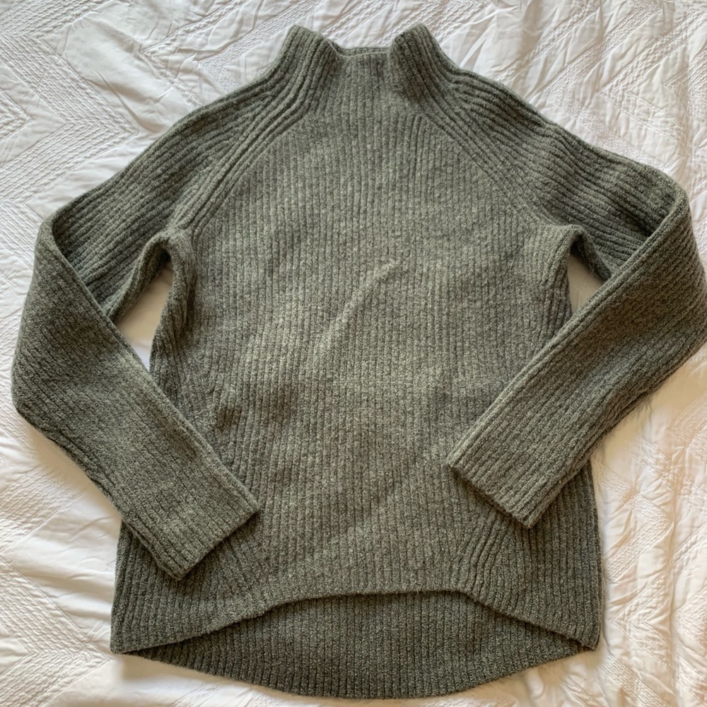 Grey Madewell high-neck sweater
